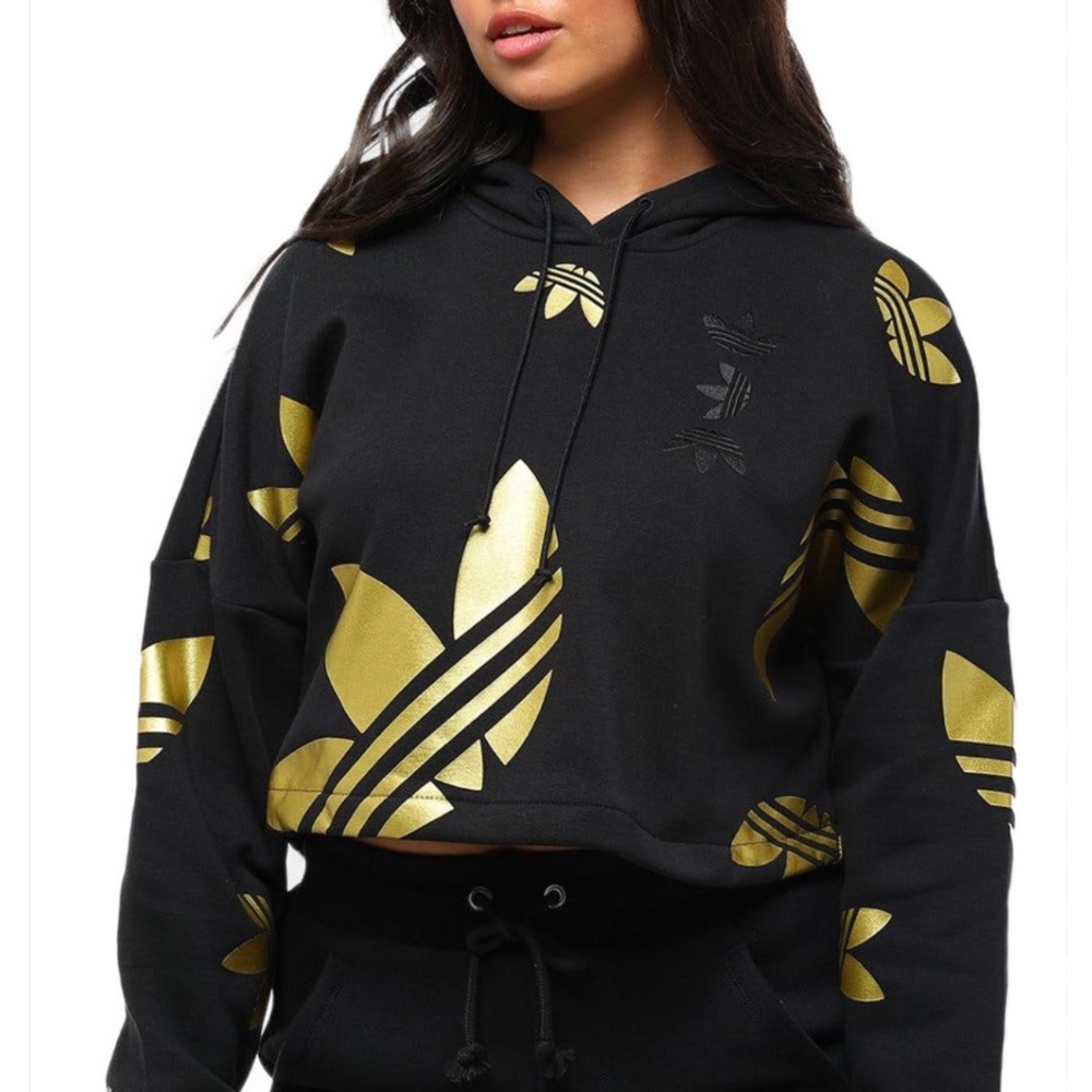 adidas sweatshirt | xs gold logo - Picture 3 of 15